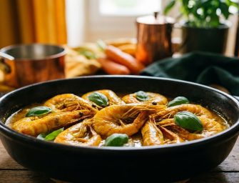Un plat de fête à tester absolument : Les crevettes au curry et lait de coco