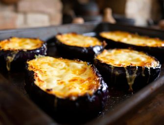 Les aubergines gratinées